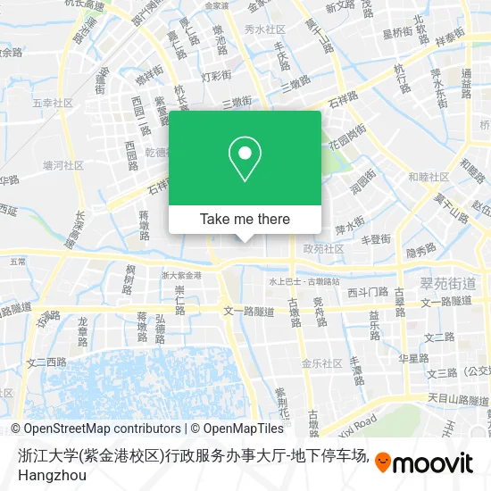 浙江大学(紫金港校区)行政服务办事大厅-地下停车场 map