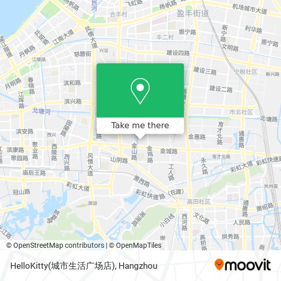 HelloKitty(城市生活广场店) map