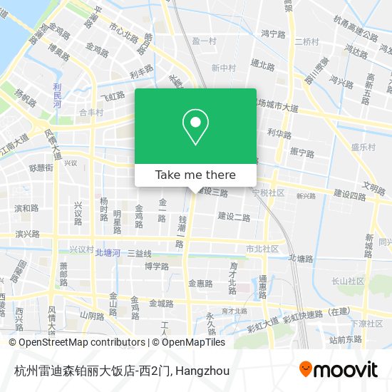 杭州雷迪森铂丽大饭店-西2门 map
