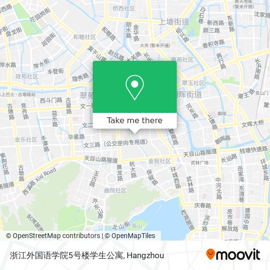 浙江外国语学院5号楼学生公寓 map