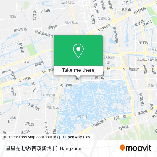 星星充电站(西溪新城市) map