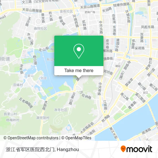 浙江省军区医院西北门 map