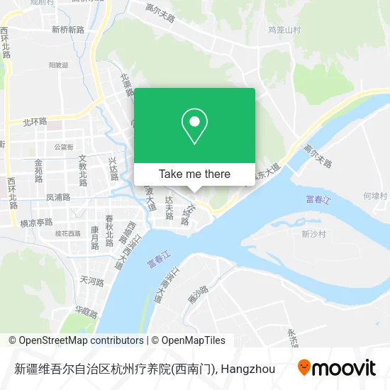 新疆维吾尔自治区杭州疗养院(西南门) map