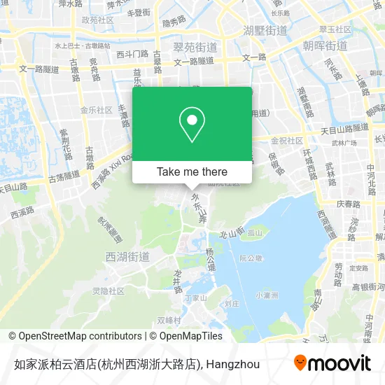 如家派柏云酒店(杭州西湖浙大路店) map