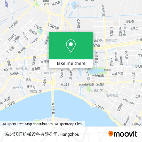 杭州沃旺机械设备有限公司 map