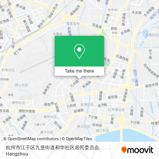 杭州市江干区九堡街道和华社区居民委员会 map