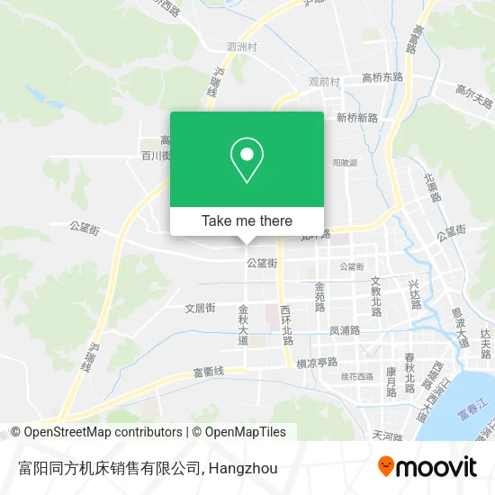 富阳同方机床销售有限公司 map