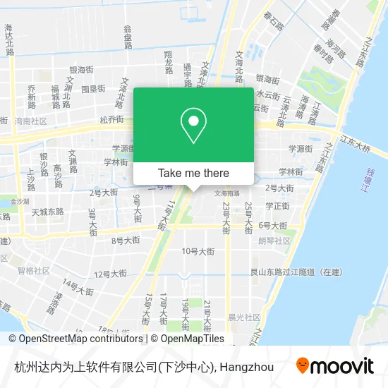 杭州达内为上软件有限公司(下沙中心) map
