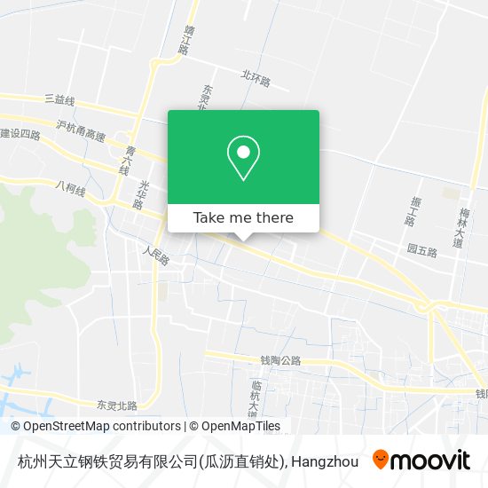 杭州天立钢铁贸易有限公司(瓜沥直销处) map