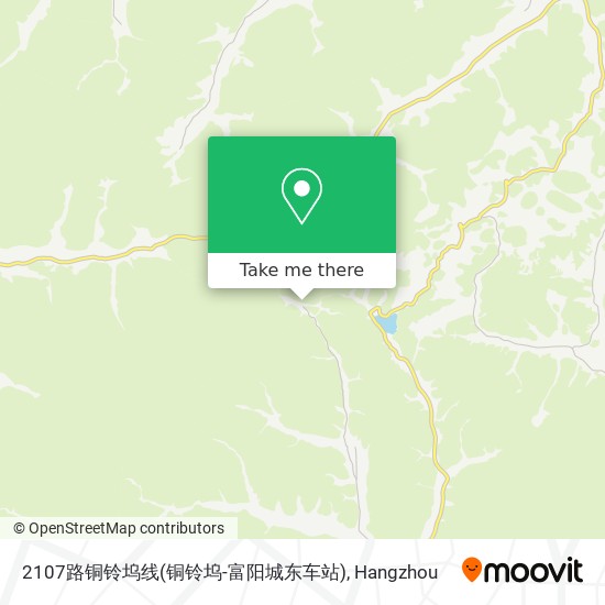 2107路铜铃坞线(铜铃坞-富阳城东车站) map