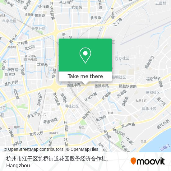 杭州市江干区笕桥街道花园股份经济合作社 map