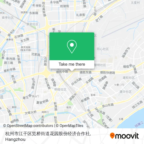 杭州市江干区笕桥街道花园股份经济合作社 map