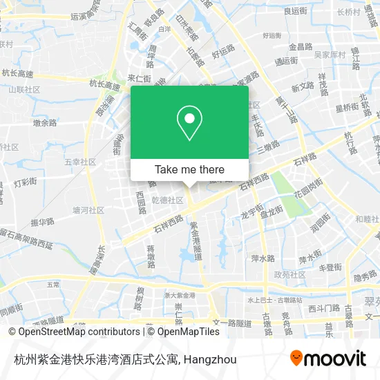 杭州紫金港快乐港湾酒店式公寓 map