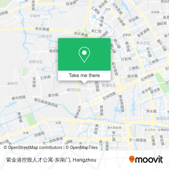 紫金港控股人才公寓-东南门 map