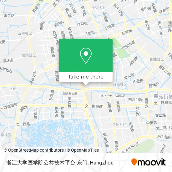 浙江大学医学院公共技术平台-东门 map