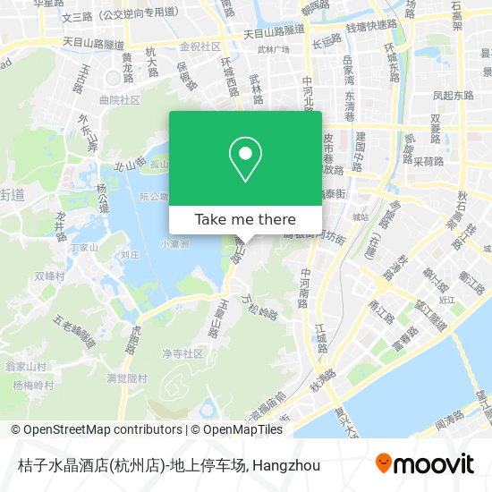 桔子水晶酒店(杭州店)-地上停车场 map