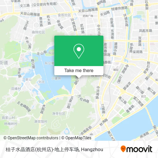 桔子水晶酒店(杭州店)-地上停车场 map