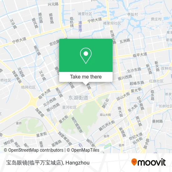 宝岛眼镜(临平万宝城店) map