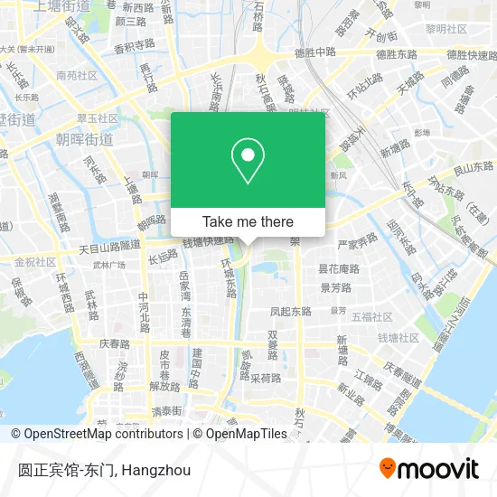 圆正宾馆-东门 map