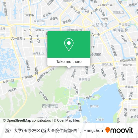 浙江大学(玉泉校区)浙大医院住院部-西门 map