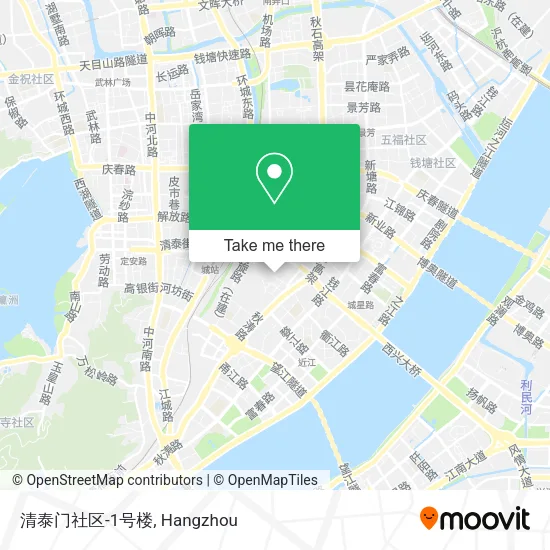 清泰门社区-1号楼 map