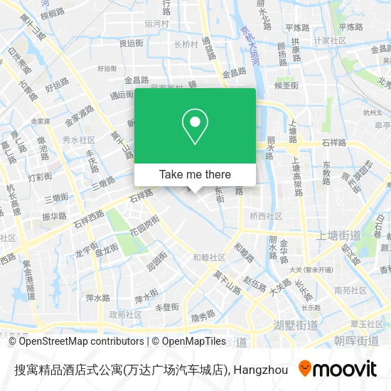 搜寓精品酒店式公寓(万达广场汽车城店) map