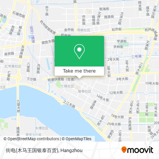 街电(木马王国银泰百货) map