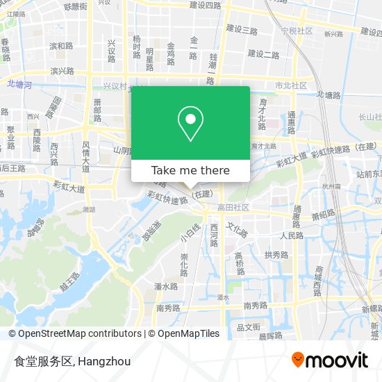 食堂服务区 map