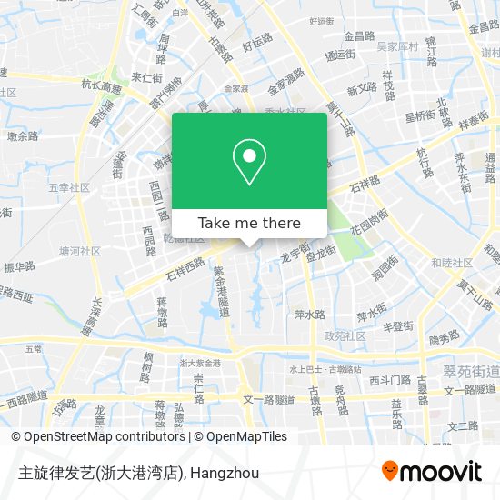 主旋律发艺(浙大港湾店) map