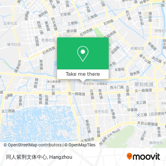 同人紫荆文体中心 map