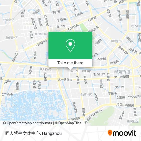 同人紫荆文体中心 map