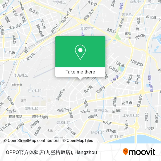 OPPO官方体验店(九堡格畈店) map