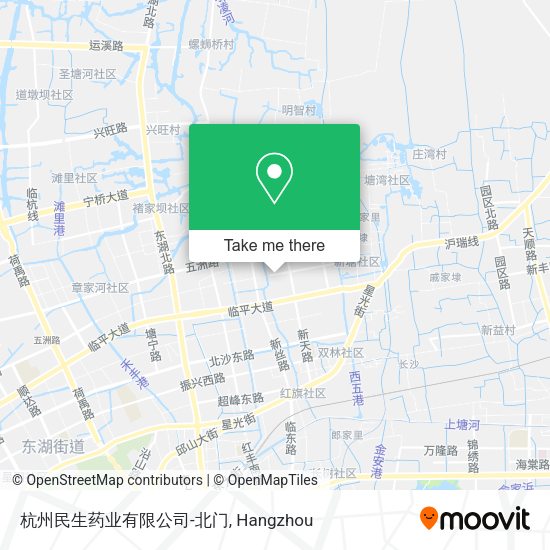 杭州民生药业有限公司-北门 map