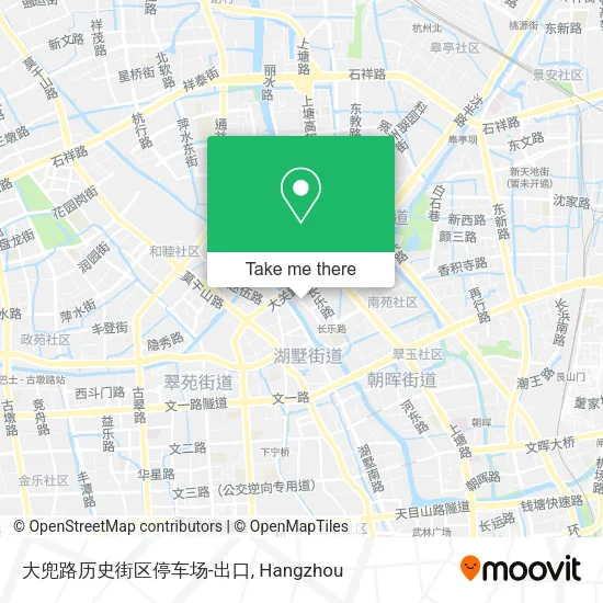 大兜路历史街区停车场-出口 map