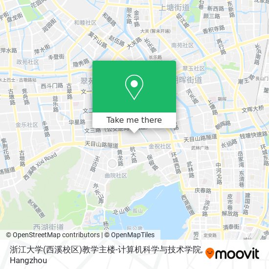 浙江大学(西溪校区)教学主楼-计算机科学与技术学院 map