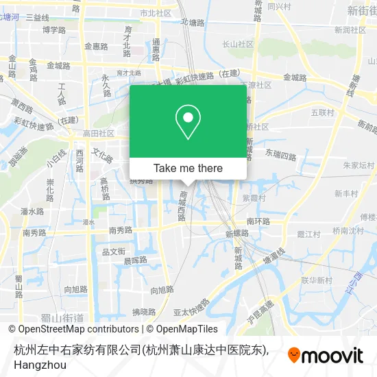 杭州左中右家纺有限公司(杭州萧山康达中医院东) map