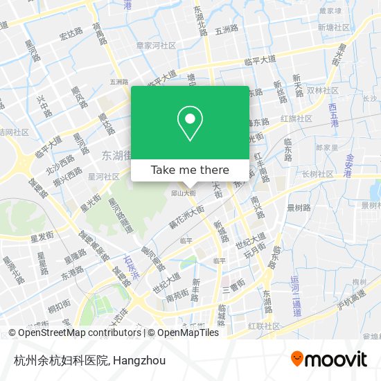 杭州余杭妇科医院 map