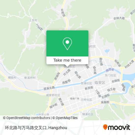 环北路与万马路交叉口 map