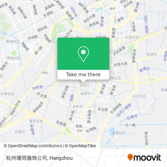 杭州珊雨服饰公司 map