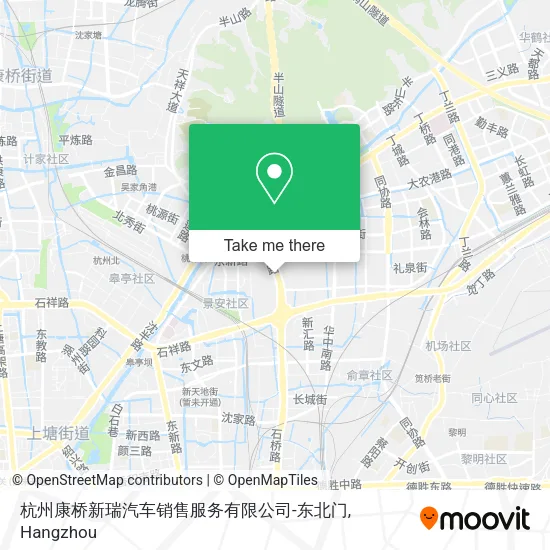 杭州康桥新瑞汽车销售服务有限公司-东北门 map
