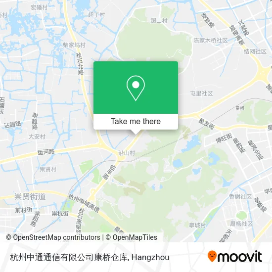 杭州中通通信有限公司康桥仓库 map
