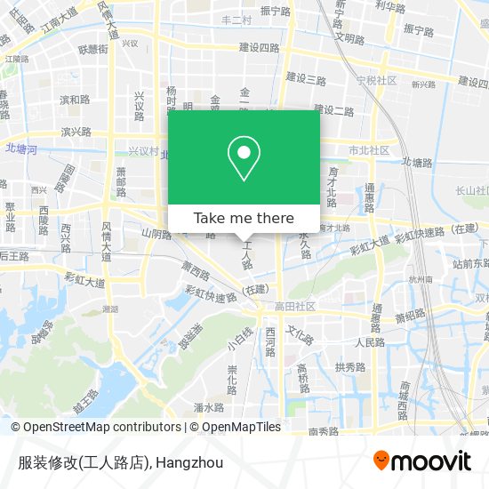 服装修改(工人路店) map