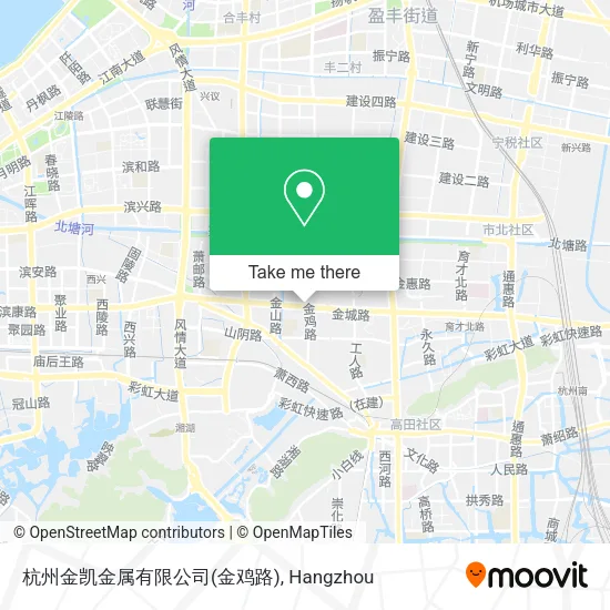杭州金凯金属有限公司(金鸡路) map