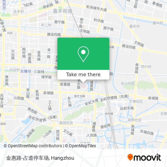 金惠路-占道停车场 map