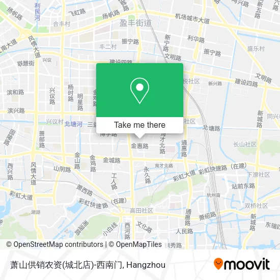 萧山供销农资(城北店)-西南门 map