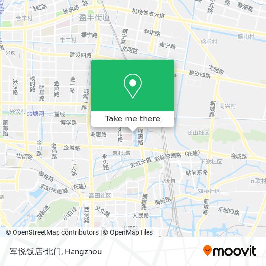 军悦饭店-北门 map