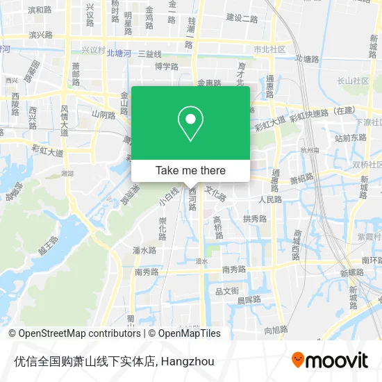 优信全国购萧山线下实体店 map