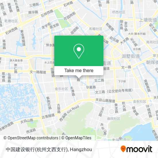 中国建设银行(杭州文西支行) map