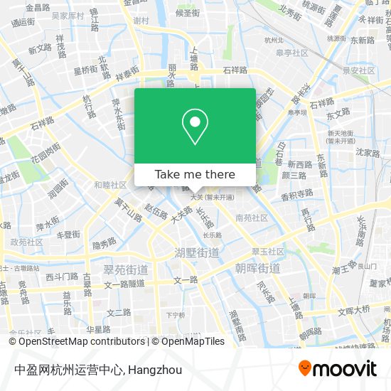 中盈网杭州运营中心 map
