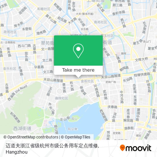 迈道夫浙江省级杭州市级公务用车定点维修 map